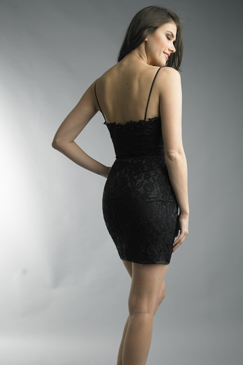 Spaghetti strap cocktail dress