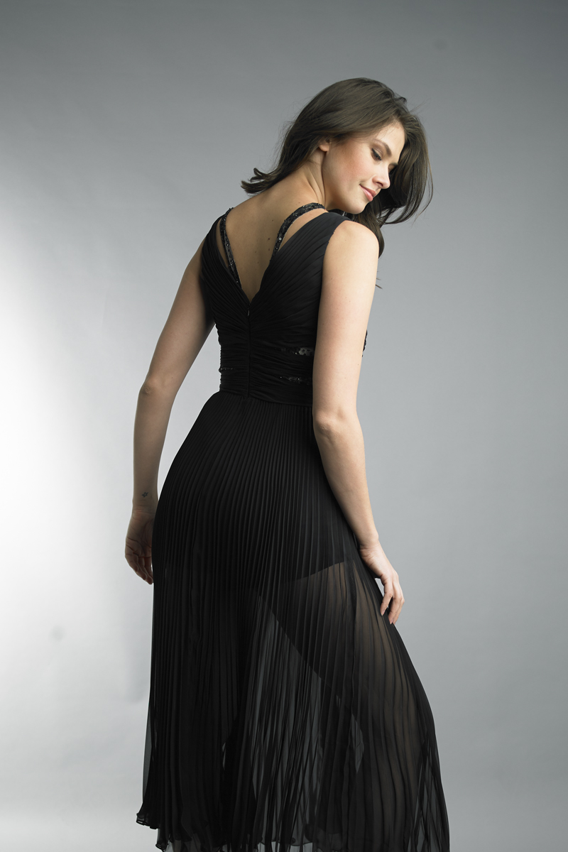 Mid length evening dress
