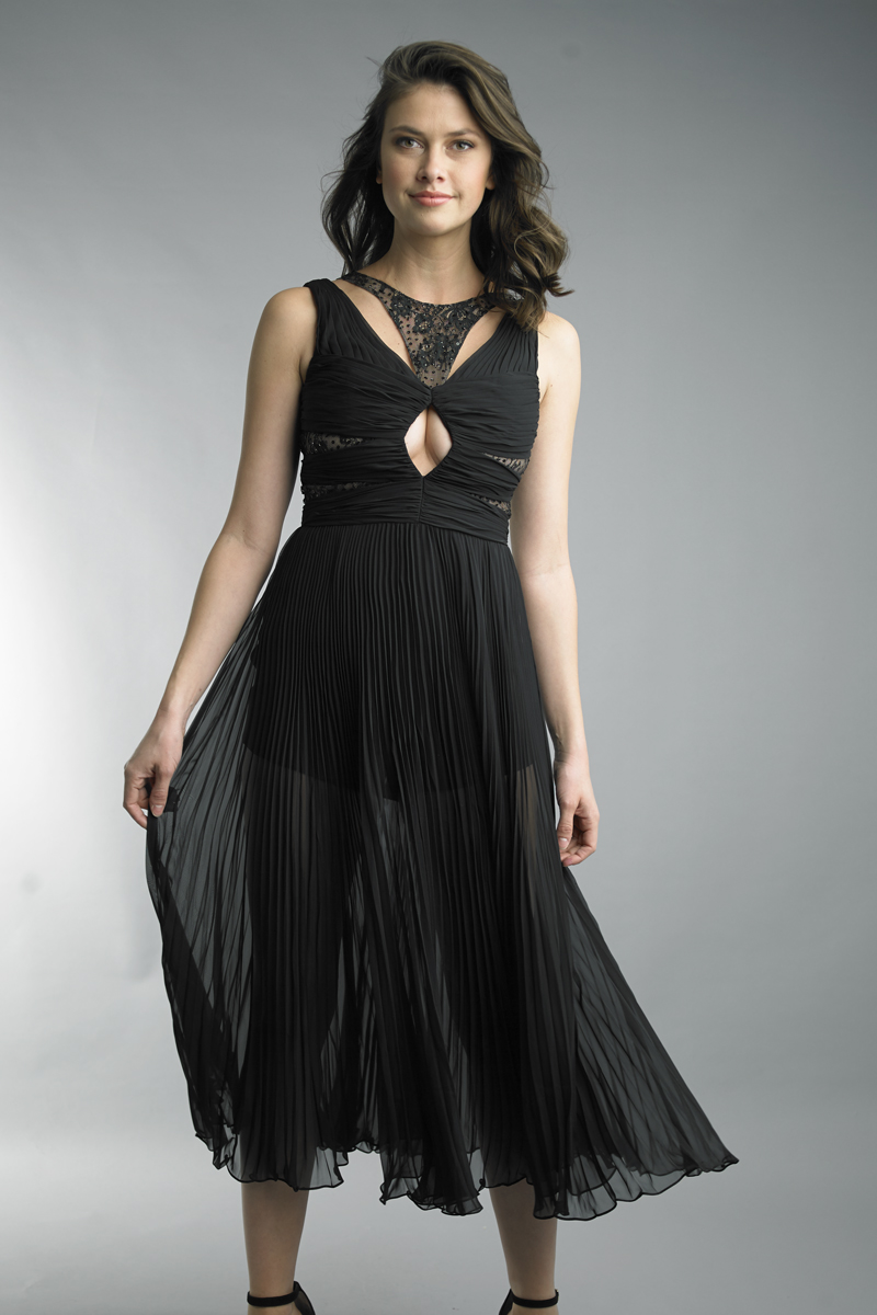 Mid length evening dress