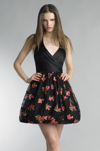 Floral V-neck Dress