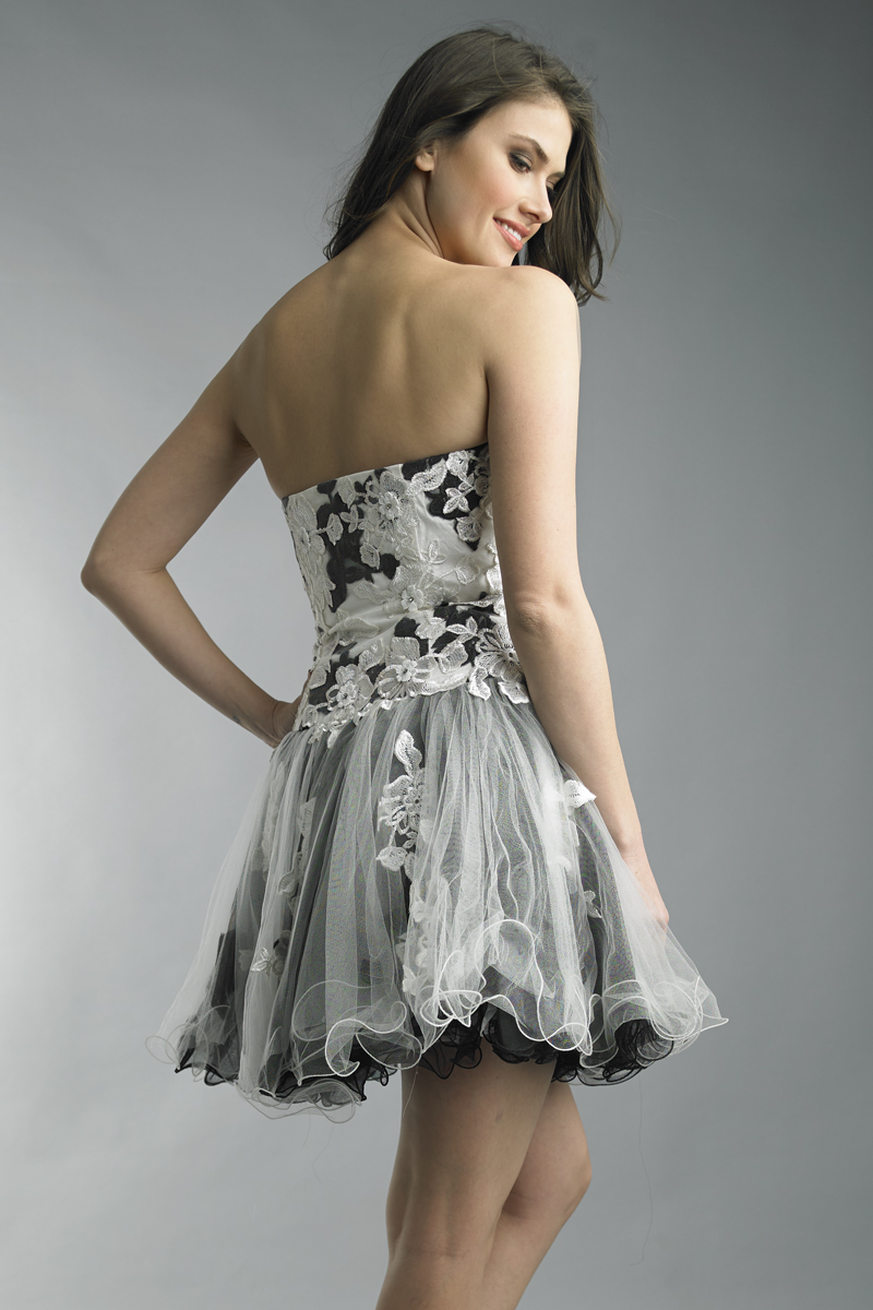 Floral Strapless Dress