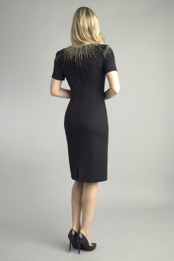 Short sleeve mid length dress