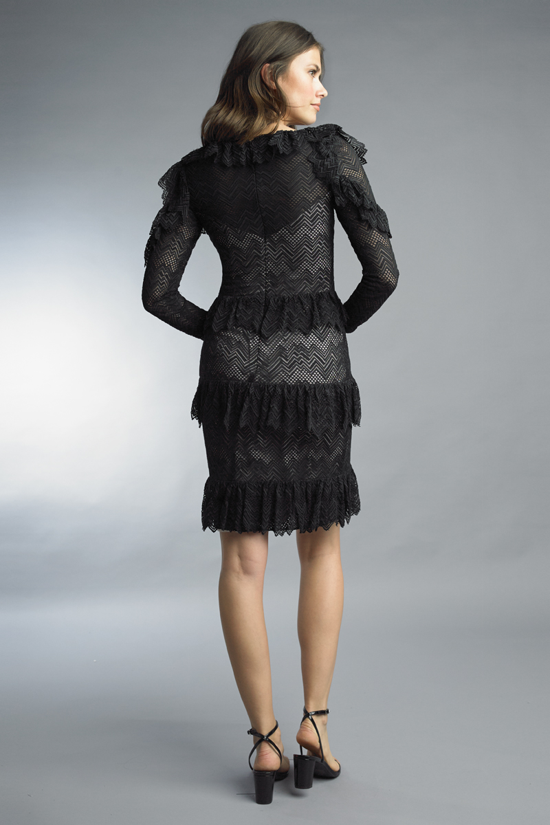 Ruffled Lace Dress