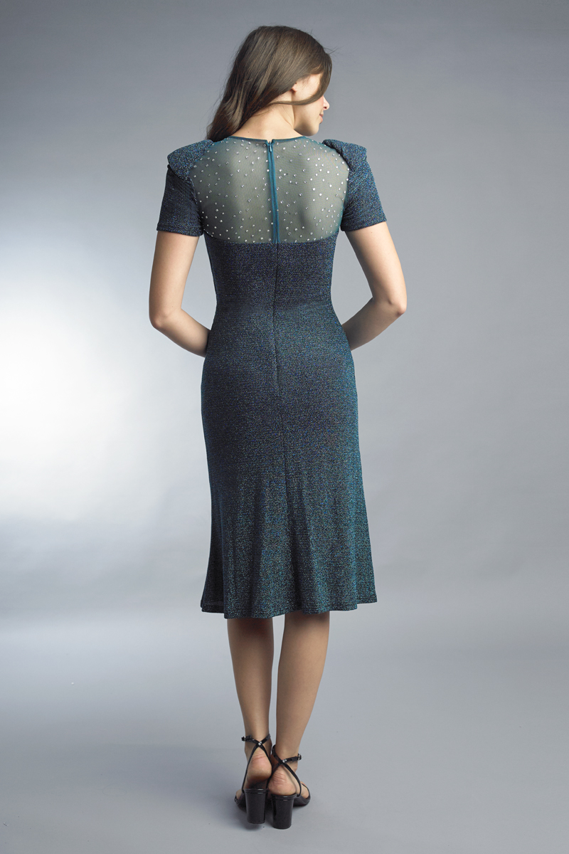 Crystal Illusion Cocktail Dress