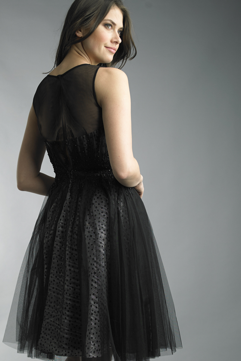 sleeveless cocktail dress