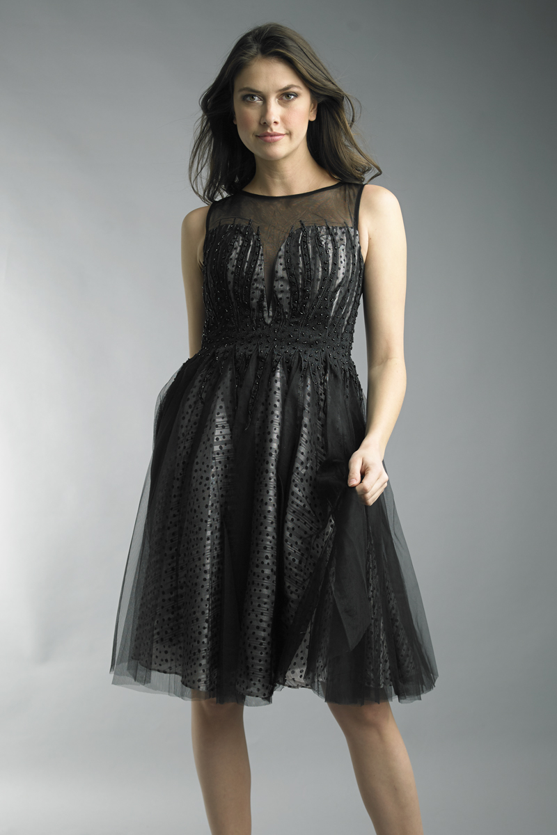 sleeveless cocktail dress