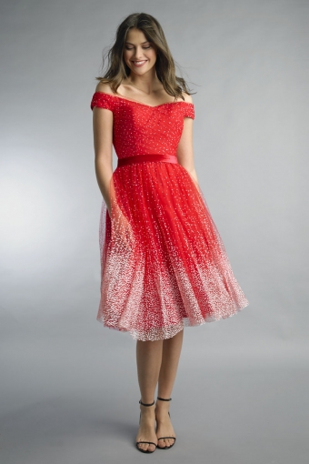 Knee length cocktail dress