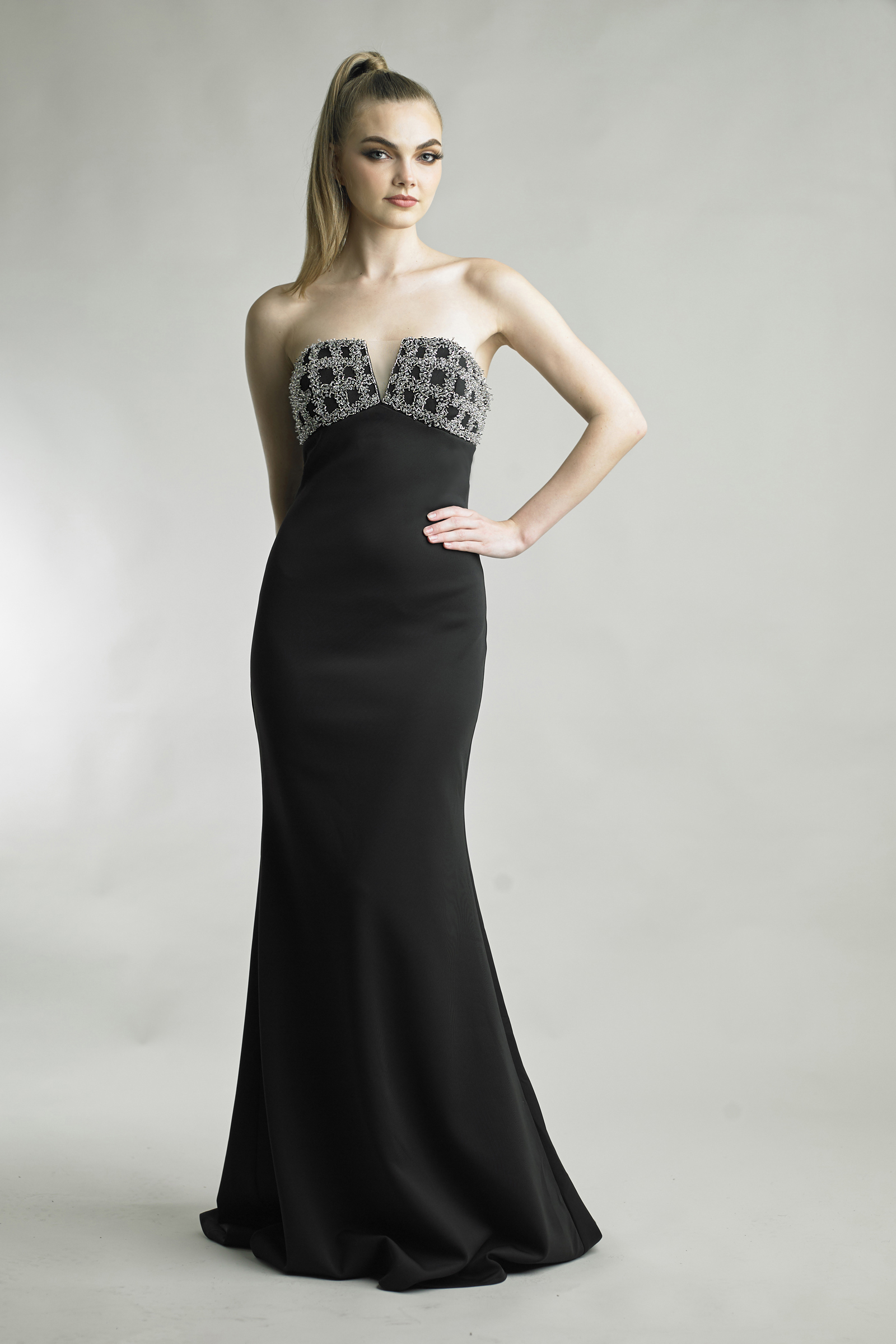 Crystal Sweetheart Strapless Mermaid Gown