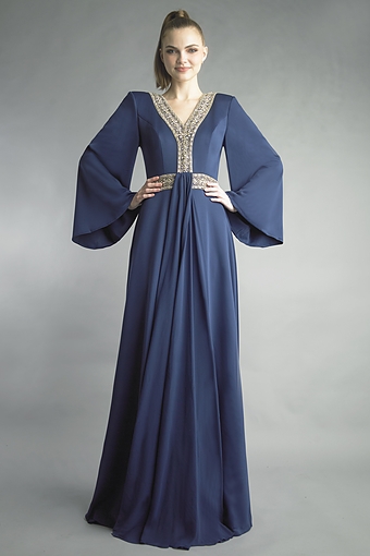 Embellished V-Neck Caftan