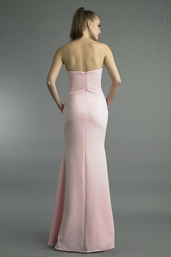 Beaded Plunge Strapless Mermaid Gown