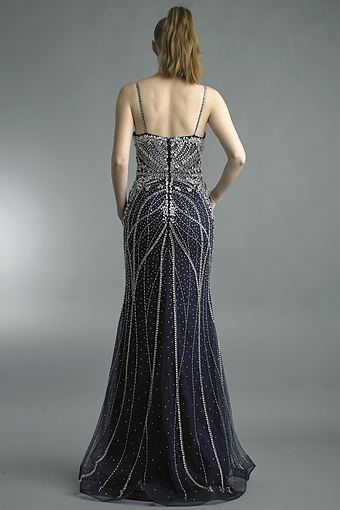 Beaded Art Deco Mermaid Gown