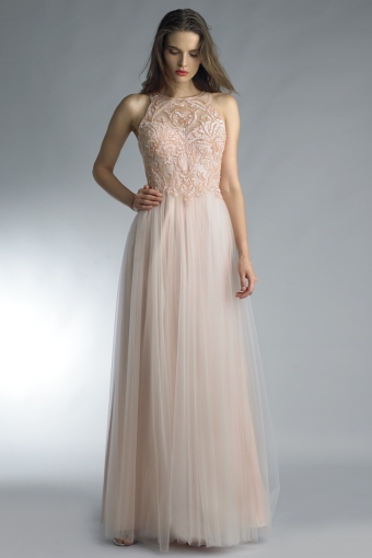 sequine and tulle evening dress