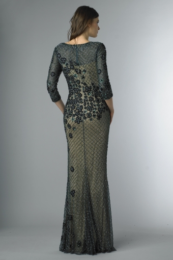 Beaded 3 quarter sleeve dress
