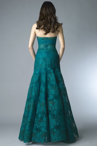 sleeveless evening dress