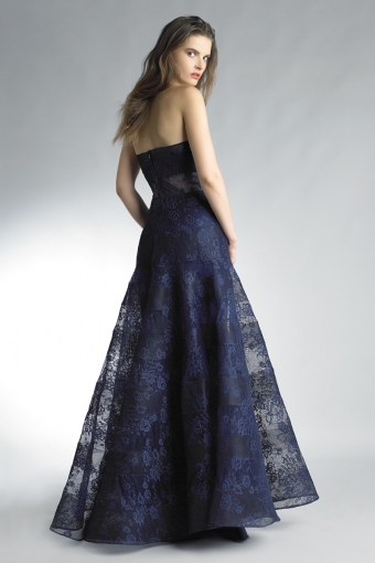 sleeveless evening dress