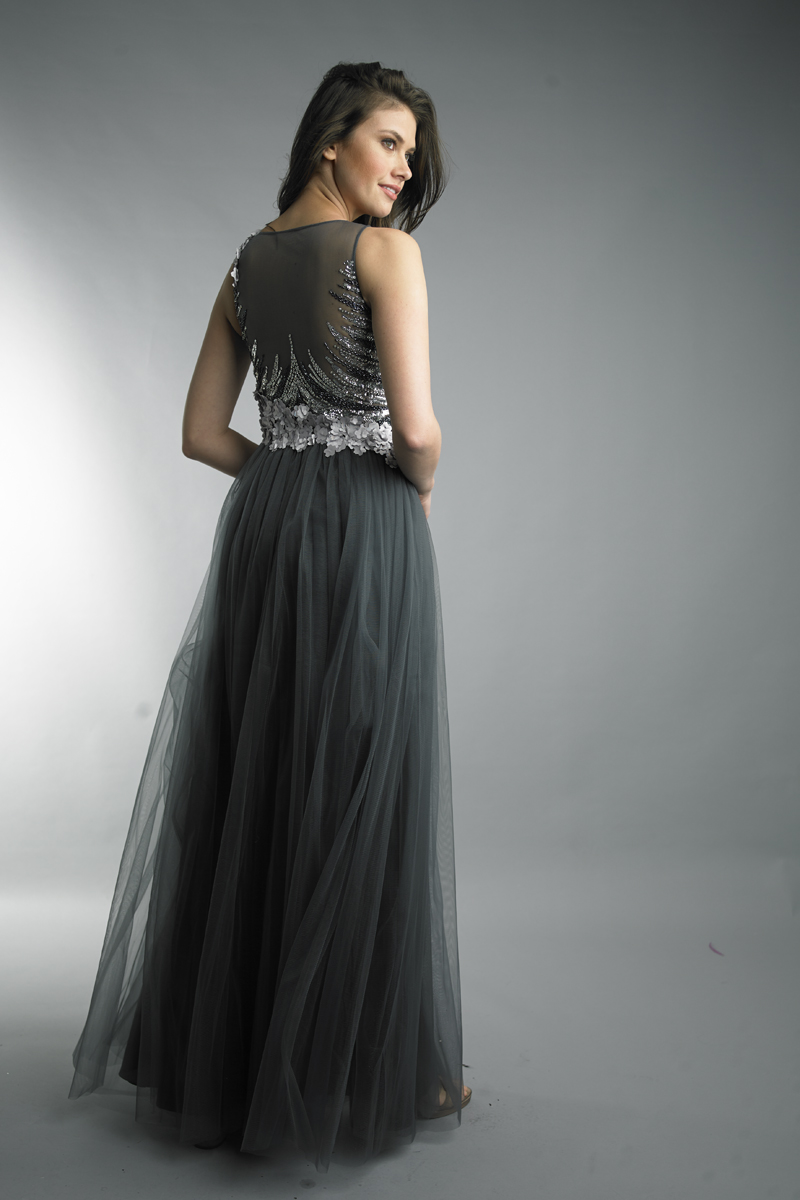 Sequin Illusion Gown