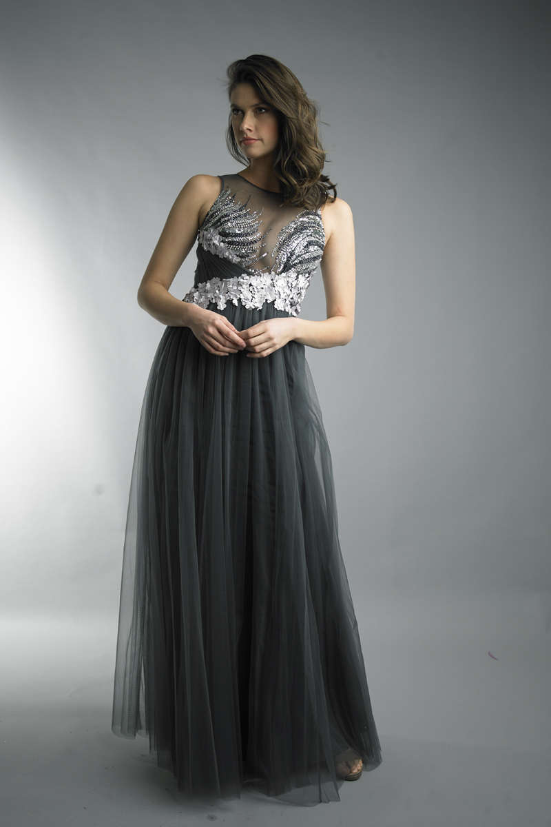 Sequin Illusion Gown