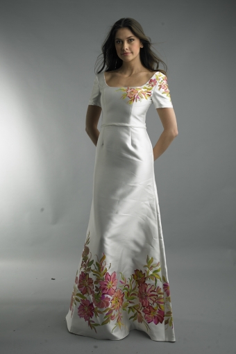Floral A-line Gown