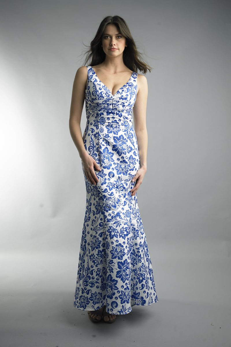 Sleeveless floral dress