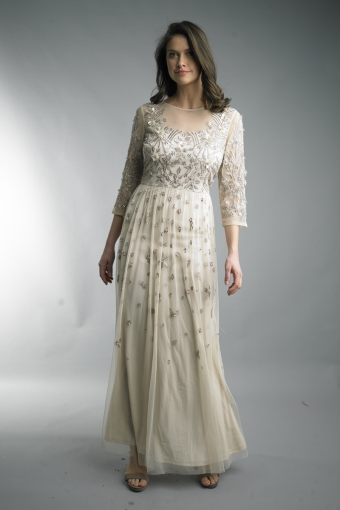 Bead Illusion Gown