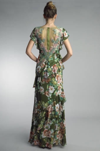 floral evening gown