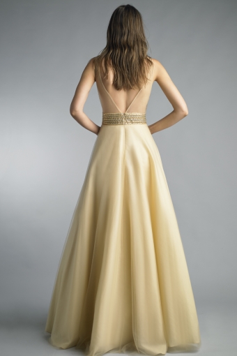 Sleeveless evening gown