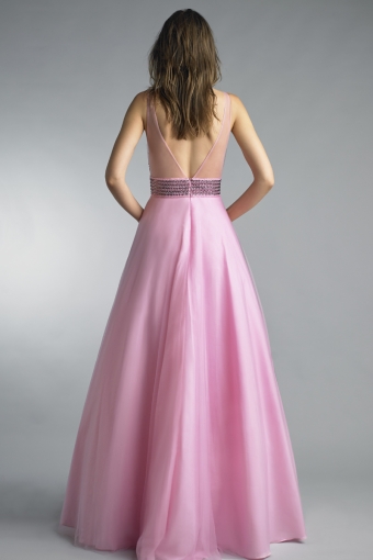 Sleeveless evening gown