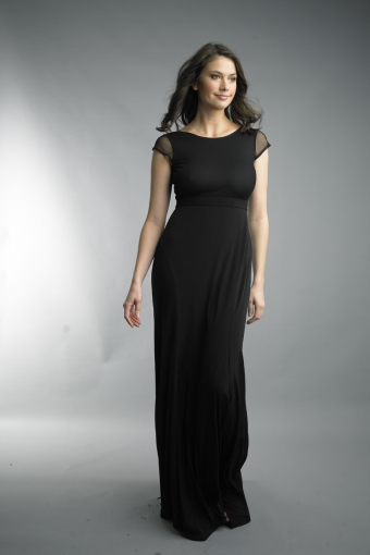 Sleeveless embroidered gown