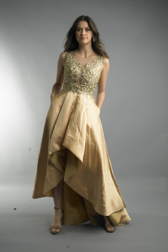 Bead Illusion Gown