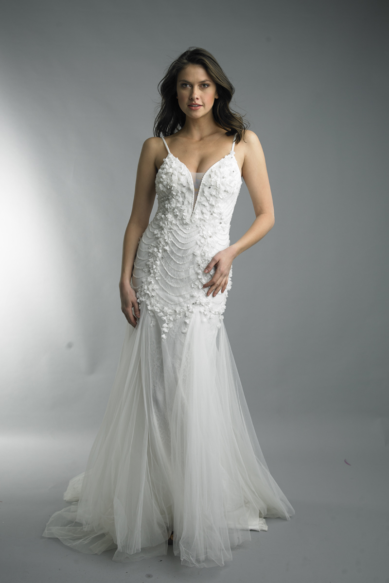 3D Floral Mermaid Gown