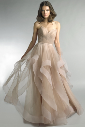 cascading tulle ballgown by basix