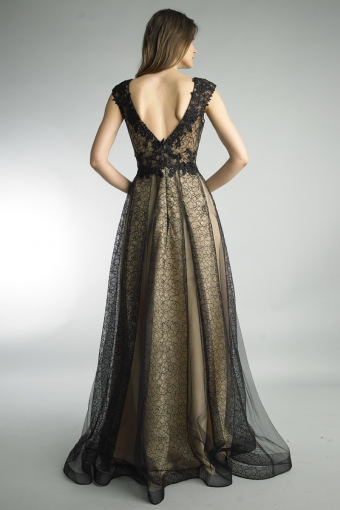 Lace V-neck Gown