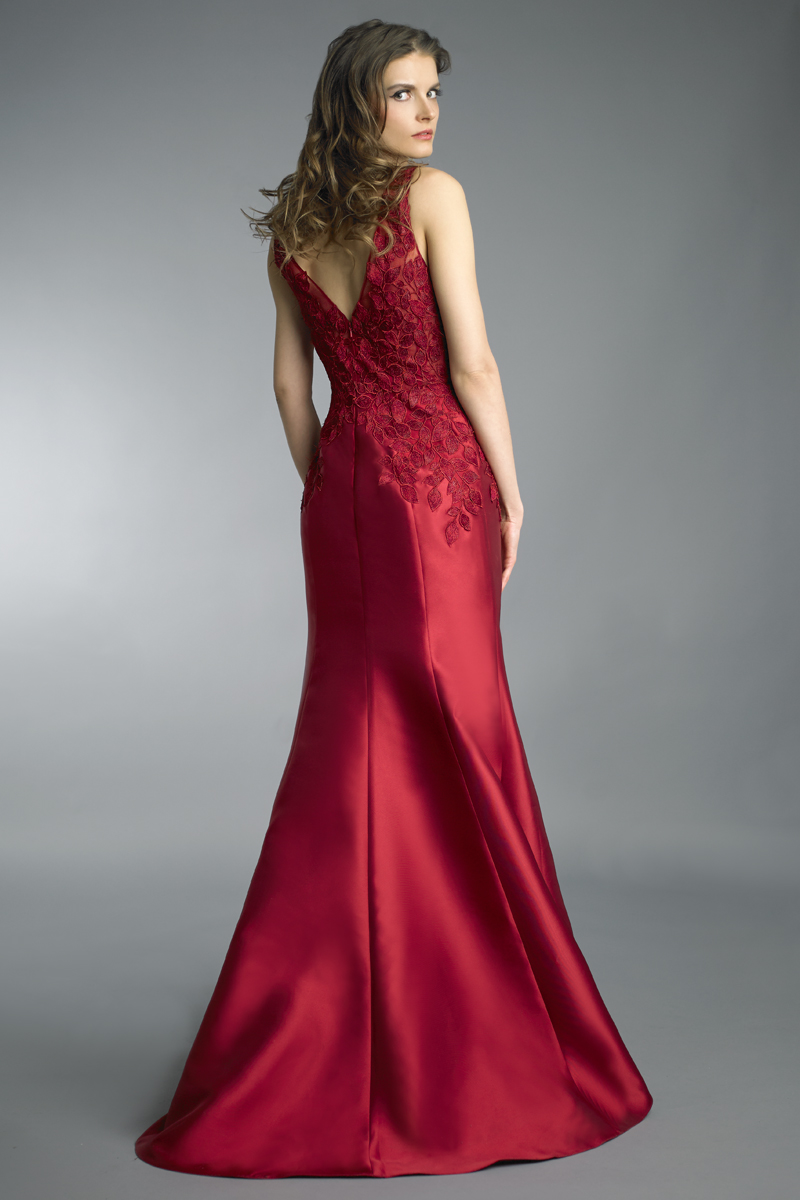 Sleeveless evening gown