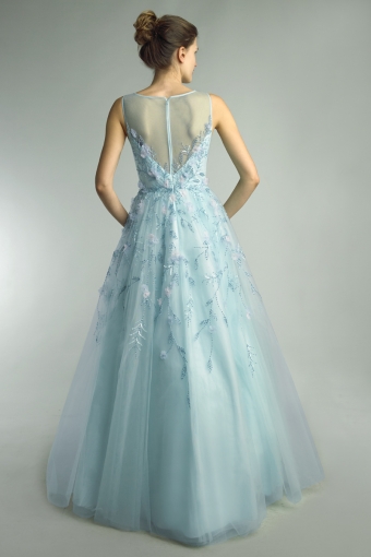 Floral embroidered gown