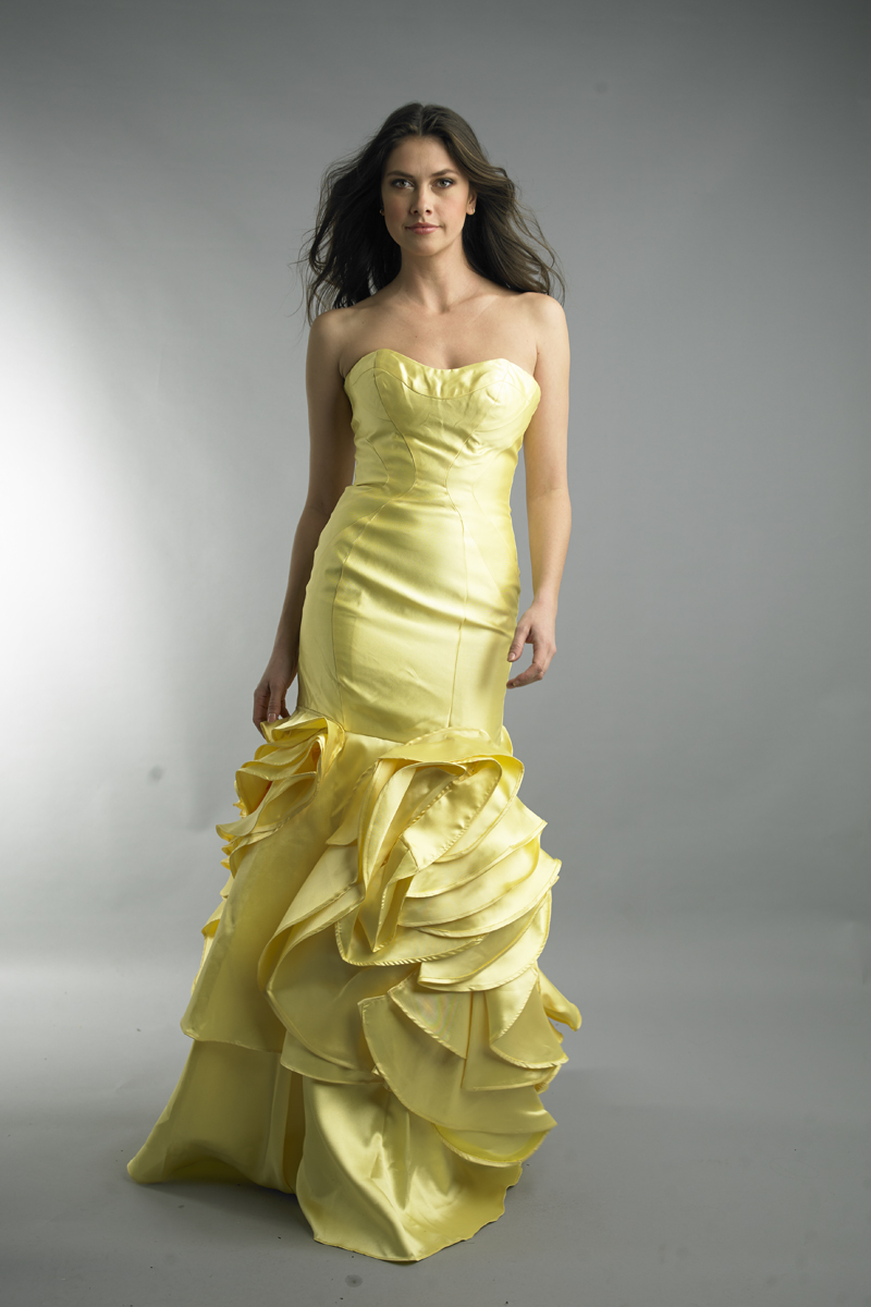 Sleeveless evening gown