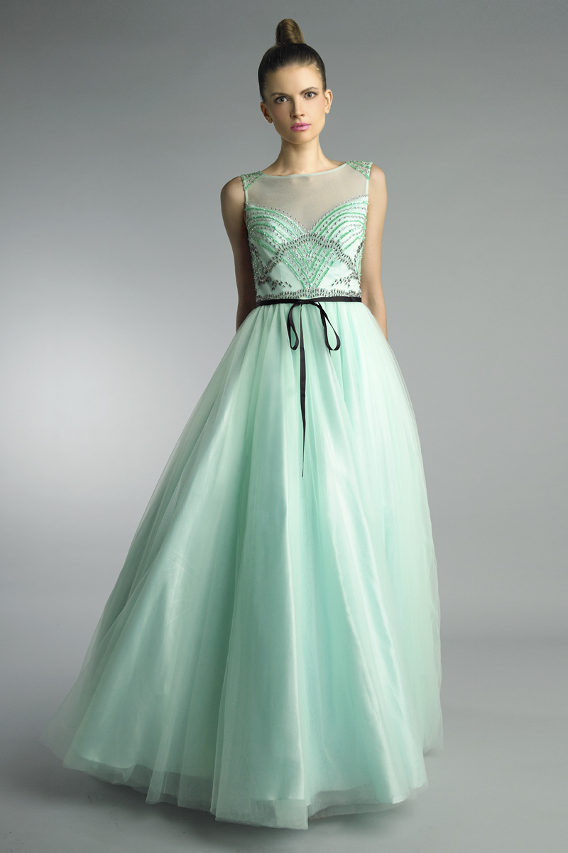 sleeveless ballgown