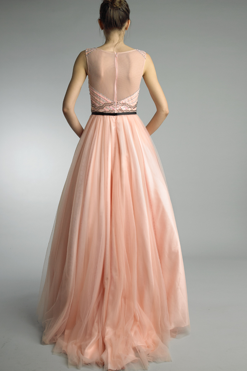 sleeveless ballgown