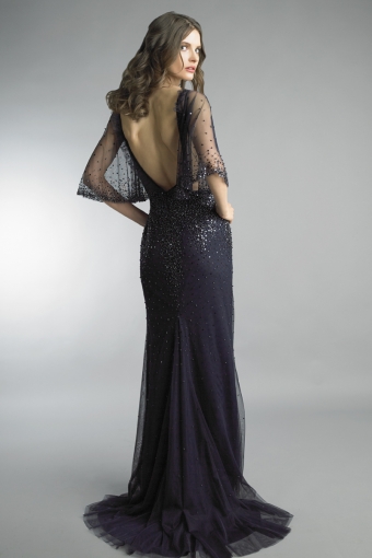 capelet gown