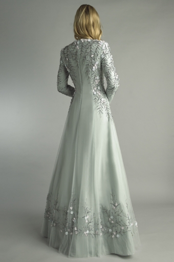 fully covered evening gown
