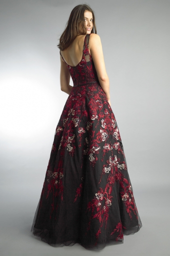 embroidered ballgown