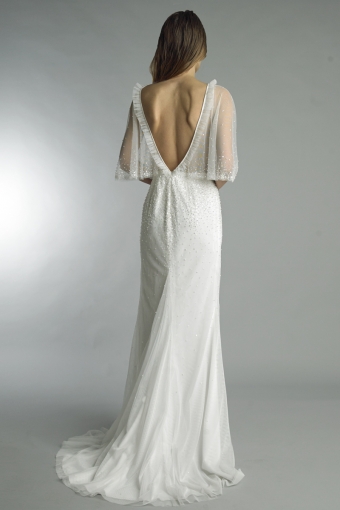 capelet gown