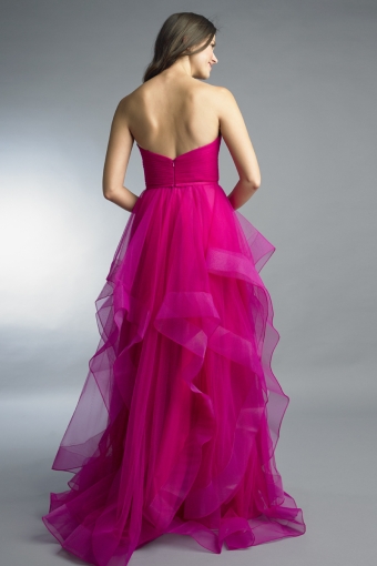 cascading tulle ballgown
