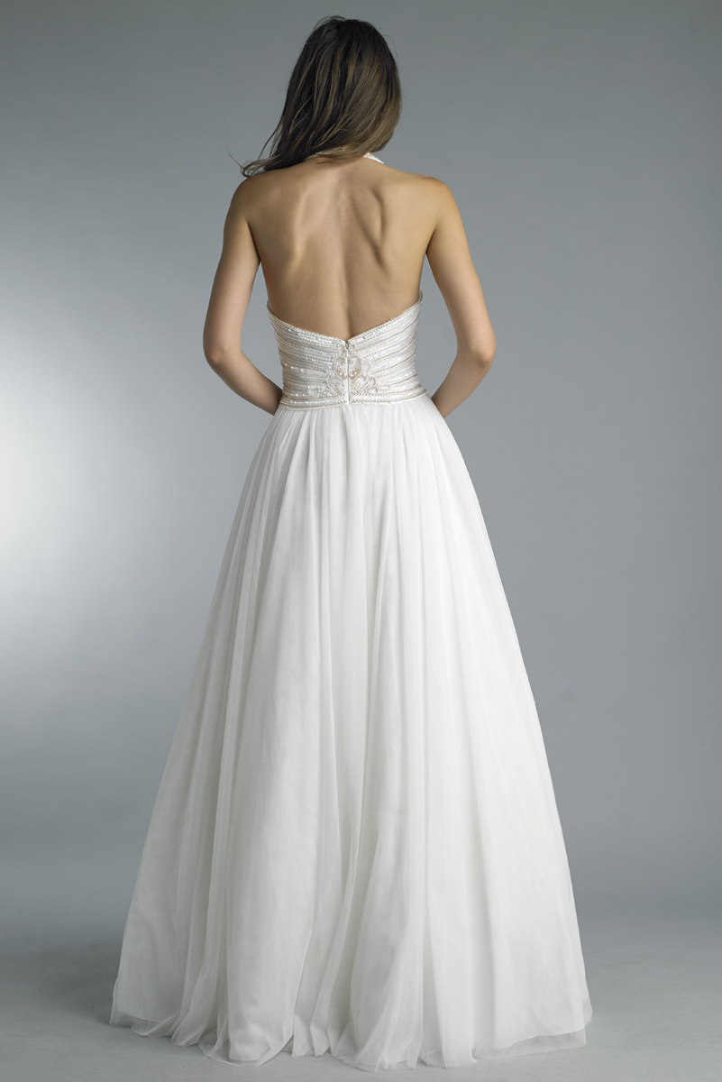 Bead Halter Gown