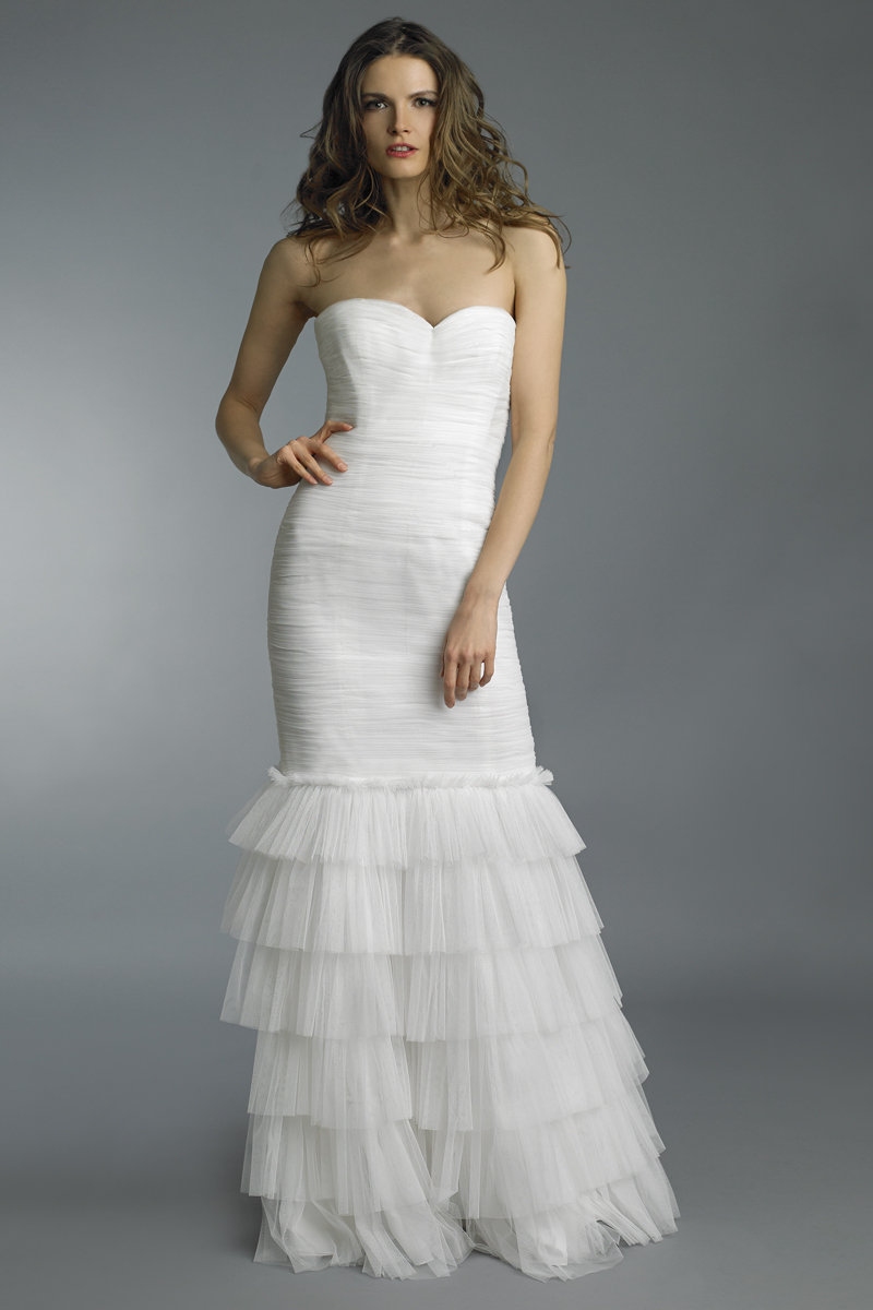 Pleated Mermaid Gown