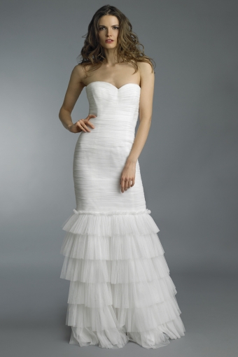 Pleated Mermaid Gown