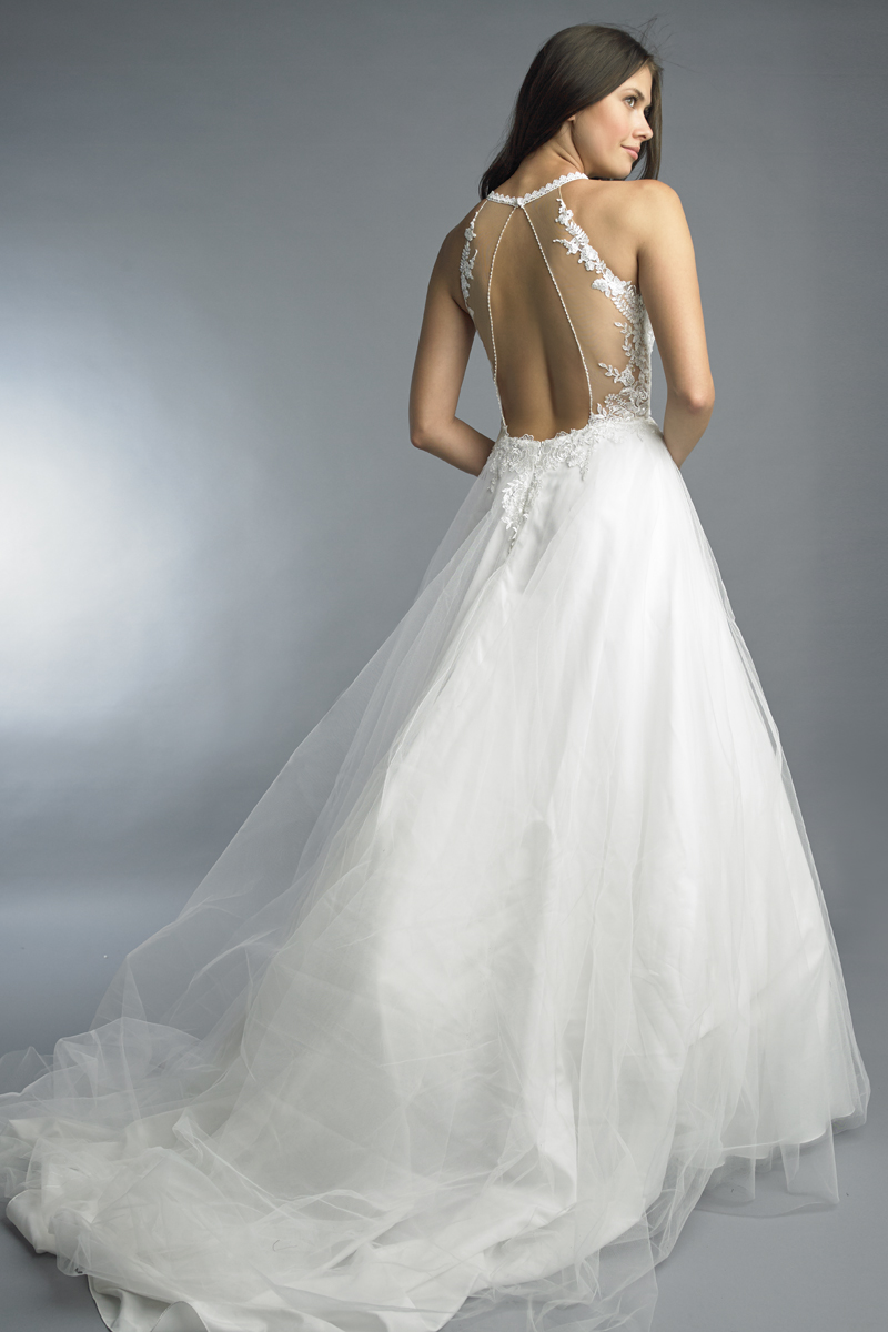 Basix Bridal wedding dress with 4 foot train